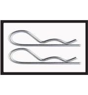 R-Clips – Cotter Pins R Type Retaining Clips for Shafts and Clevis Pins – Spring Steel Zinc Plated, Stainless Steel, Metric 1.2-6mm Wire Diameter for Machinery, Automotive and Agricultural Linkages